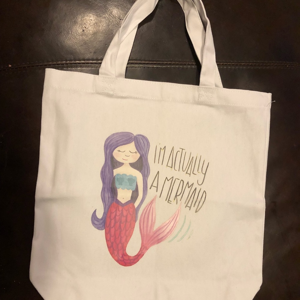 I’m actually a mermaid tote bag